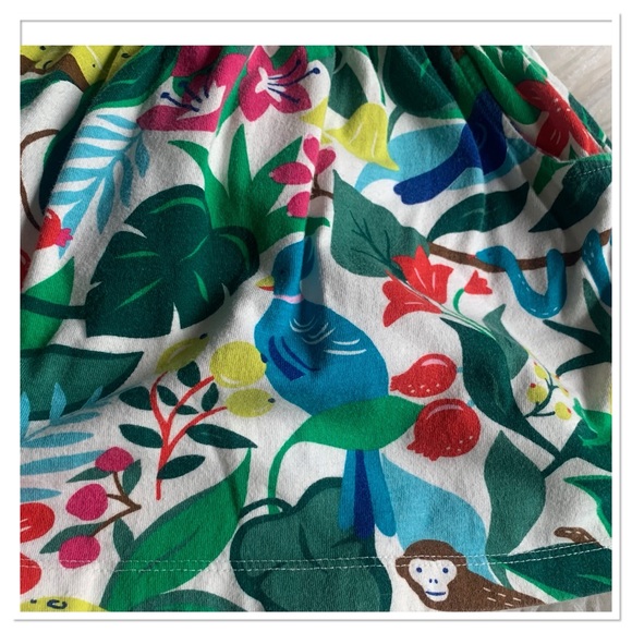 Mini Boden Hotchpotch Jersey Dress Green Pink 2T - Picture 3 of 7